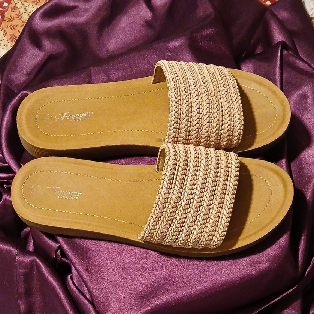 Woven Slide Sandals